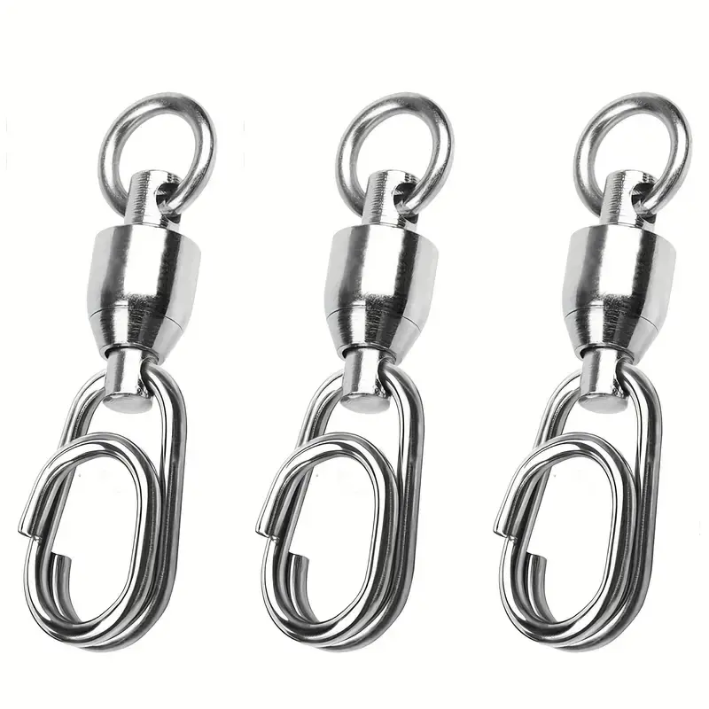 M&W International Fishing Accessories Ball Bearing Swivel with Ocean Snap - Great for Saltwater Fishing