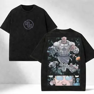 Wash Tee Invincible Conquest Graphic, Comic Villain Conquest, Nolan Grayson Vintage Shirt Black Wash Hoodie, Conquest Invincible, Premium Anime Inspired Comic Fan