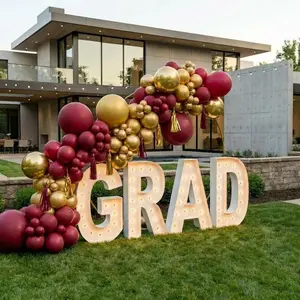 Luxe Graduation Marquee Setup