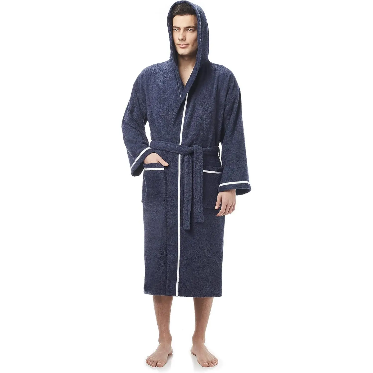 Navy Blue With White Border