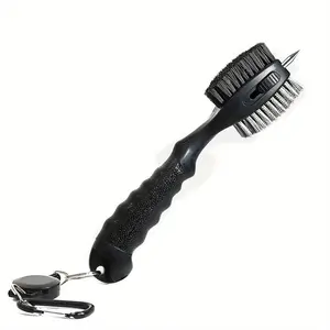 Golf Club Cleaning Brush Groove Cleaner, Retractable Large Head Brush Golf Accessories