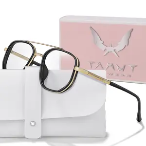 Aviator Style Reading Glasses for Men and Women, Photochromic Blue Light Blocking Lenses, Lightweight Metal & PC Frame, Unisex Design