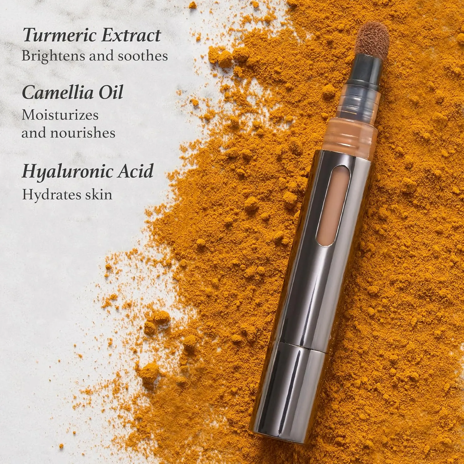 Hydrating Cosmetic Concealer with Brightening Serum - Lightweight, Creamy Correcting Coverage for All Skin Types, Hydrates, Evens Uneven Skin Tone, Delivers Dewy Makeup Natural Look, Lightweight Radiant Finish, Glowing Makeup, Adults, Flawless Base, Brigh