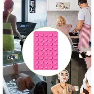 Silicone suction cup back sticker Mobile phone suction cup Multifunctional square suction cup Mobile phone holder Selfie holder Cell Phone Mount