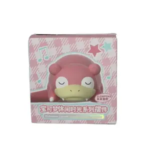 Confirmed 6 New Styles Pokémon Casual Time Series Sleeping Figure - Cute Anime Collectible Desk Decor & Cozy Toy Gift sealed Confirmed box  with Munchlax Slowpoke Rowlet Meowth Charman
