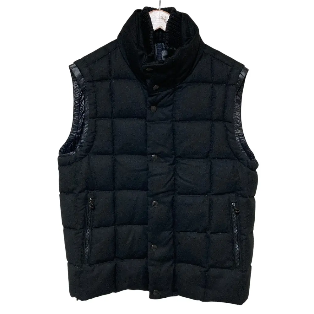 Pre-owned MONCLER Wool Small Leather Goods TENAY Quilted Down Vest