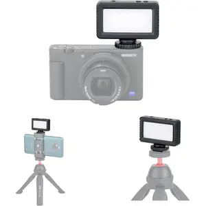 Mini LED Video Light for Sony ZV-E10 II ZVE10 ZV-1F ZV1F ZV-1 II ZV1 Canon V1 EOS R50 V & More Cameras, Flash Attachment Accessories for Vlog Shooting Record, Portable Rechargeable Cable Charging