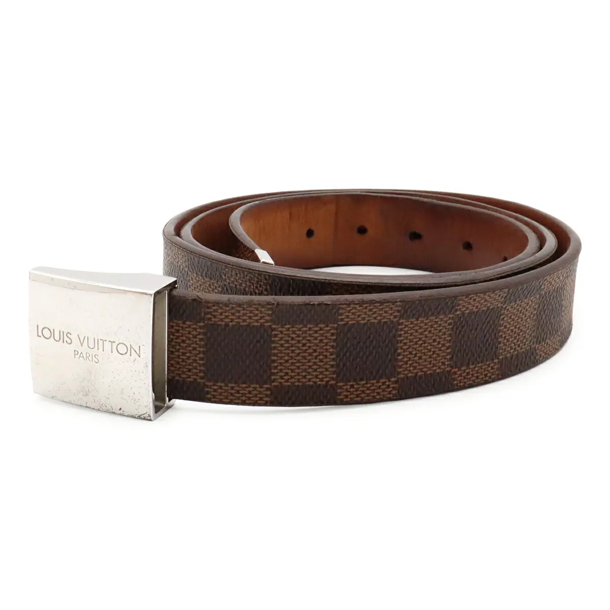 Pre-owned Louis Vuitton Canvas Small Leather Goods Damier Belt