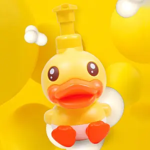Cute Liquid Soap Dispenser, Fun Distributor, Bathroom Kitchen Countertop Hand Sanitizer Bottle, Duck Theme Pump Bath Accessories, Bathroom Decor Supplies