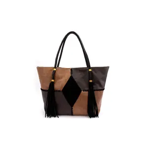 Darlene Tote in Almond Brown Multi Darlene Tote in Almond Brown Multi