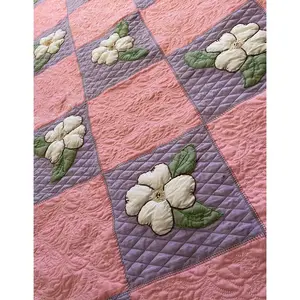 Antique or Vintage Quilt Dogwood Flowers