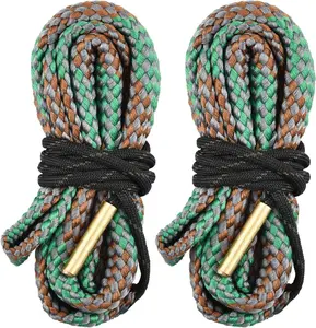 2PCS Reusable Compact Bore Cleaning Kit for .40/.41 Calibers with Bronze Brush & Nylon Rope for Better Cleaning Effect