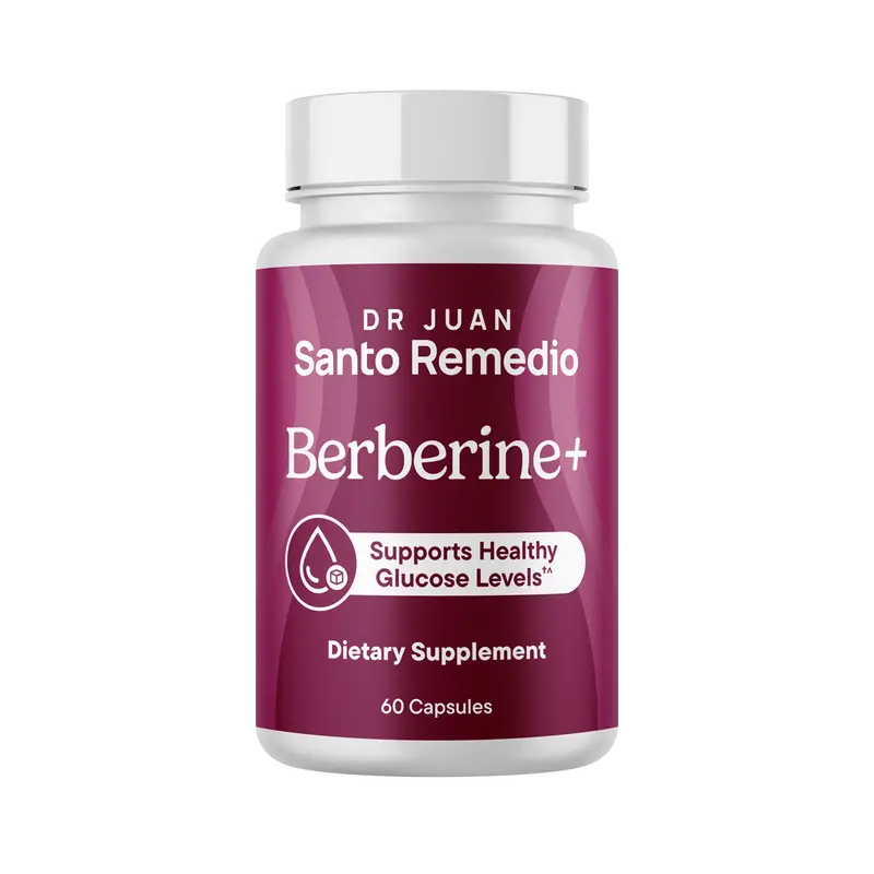 Santo Remedio Berberine, Dietary Supplement, Vegetarian, No Added Sugar, 60 Capsules, 30 Servings.
