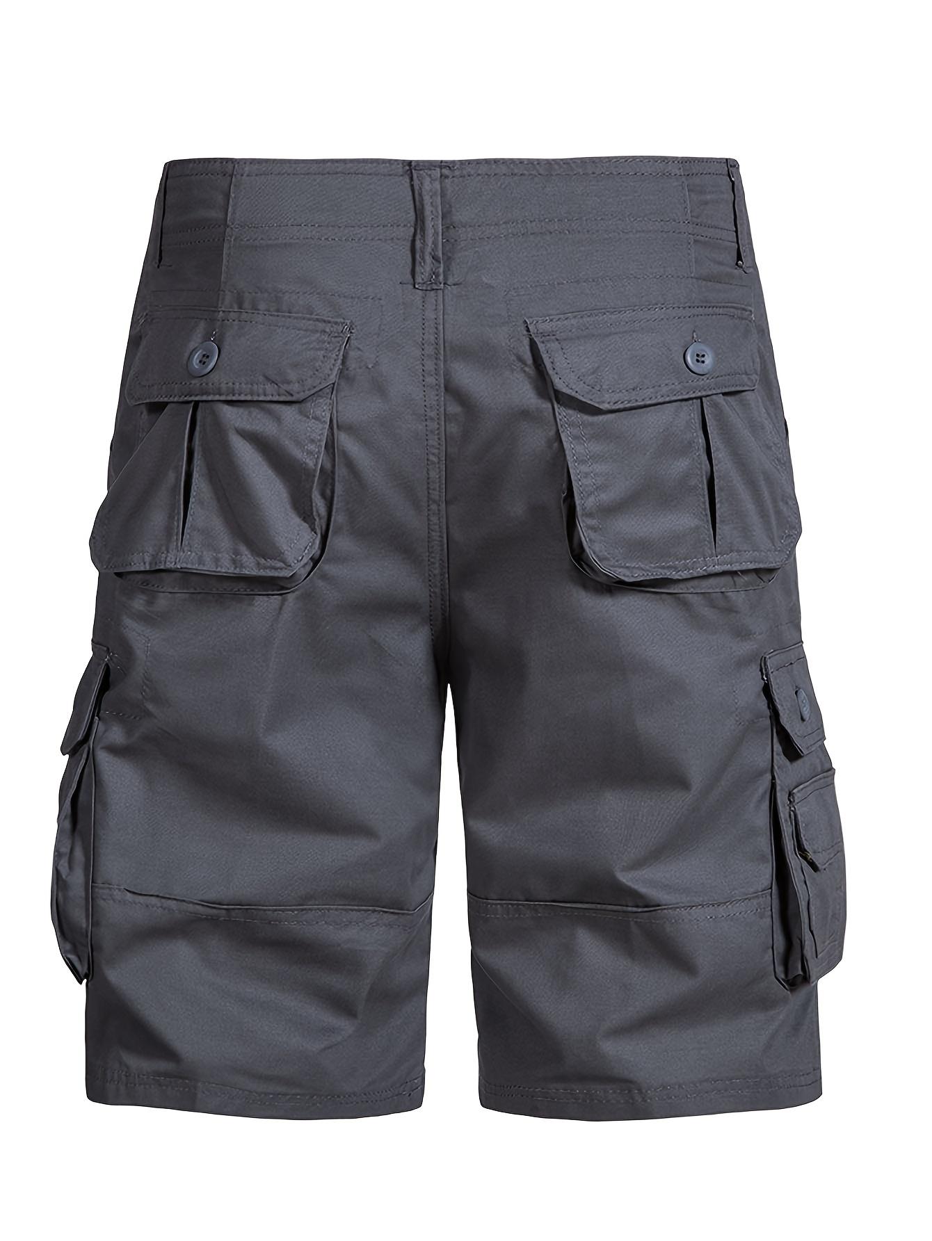 6-pack men&rsquo;s cargo pants, tactical men&rsquo;s shorts, men&rsquo;s shorts with multifunctional pockets, suitable for golf and outdoor activities, men&rsquo;s hiking shorts, wear-resistant, wrinkle-resistant, breathable shorts