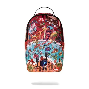 Sprayground The Party Dont Shark Dlxr Unisex OS Multicolor Printed Backpack SPR3