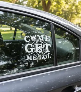 Come Get Me LOL Vinyl Car Decal - Sarcastic Spider Web Window Sticker