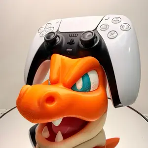 3D Printed Artistic Charizard Controller Stand, Joystick Holder for Home Decor, Home Decor Ornaments