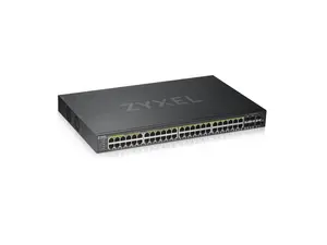ZyXEL 48-Port Gigabit Smart Nebula Cloud Managed PoE Switch, 48 PoE+ Ports at 375W with 2 SFP Uplinks, TAA Compliant, GS1920-48HPv2