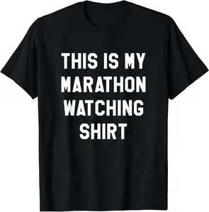 100% Cotton This Is My Marathon Watching T-Shirt Running Spectator Shirt T-Shirt