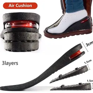 Height Increase Insoles Men Women Invisible Heel Lift Taller Shoe Inserts Pad US Comfort Active Footwear