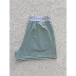 Glass Blue Basic Watercolor Shorts