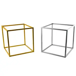 Metal Cube Centerpiece