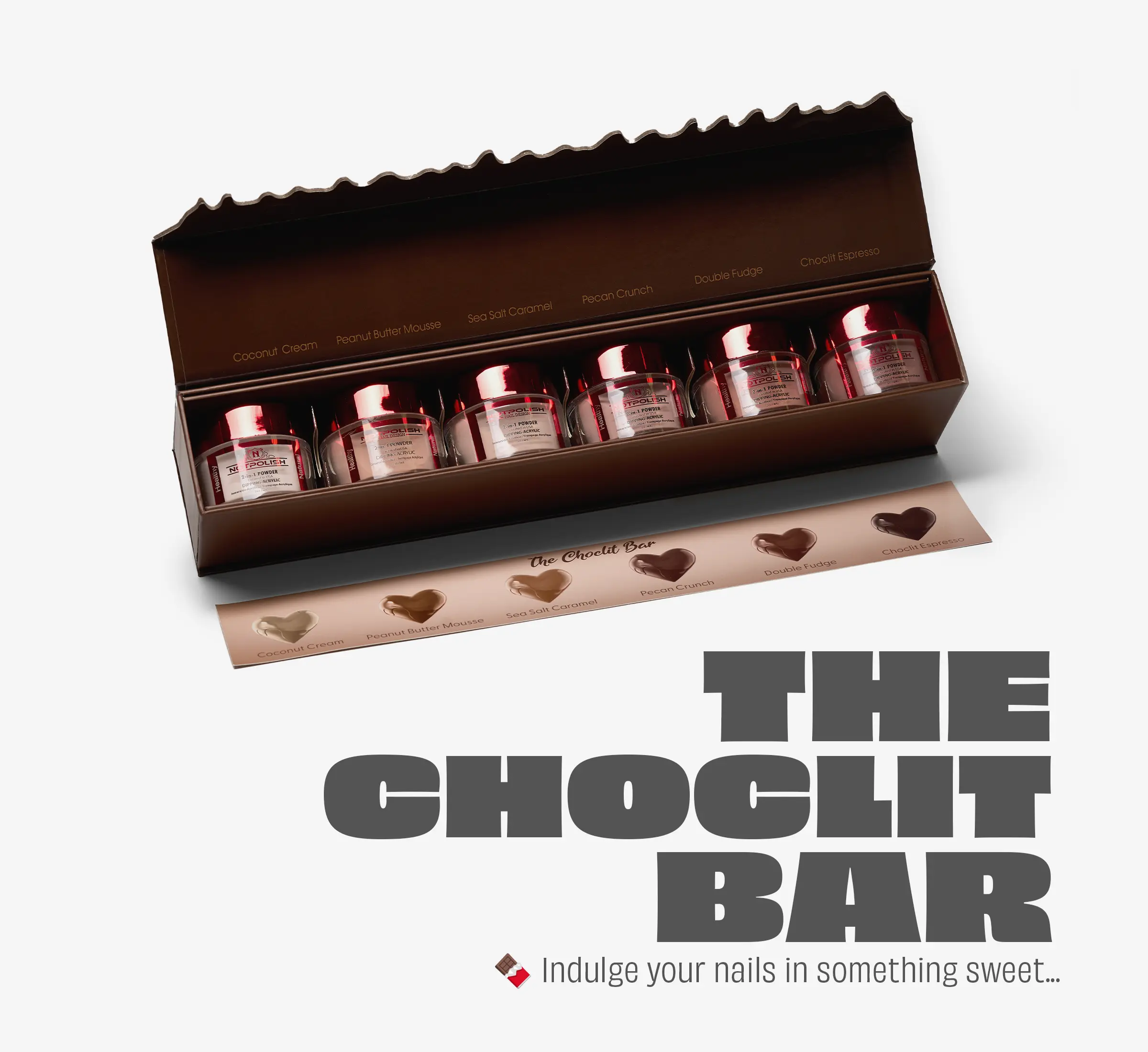 NOTPOLISH CHOCLIT ACRYLIC POWDER BUNDLE