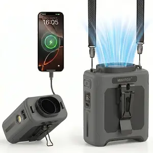 10000mAh Rechargeable LED UnderShirt Waist Fan Compact Usb