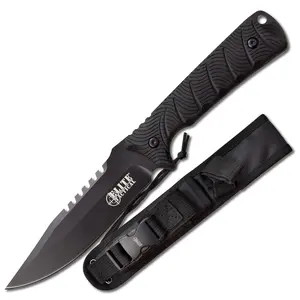 Elite Tactical - BACKDRAFT Fixed Blade Knife, 8Cr13MOV Full Tang Clip Point Knife with MOLLE Compatible Sheath