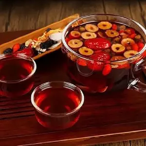 Ginseng 10 Treasures Natural Chinese Herbal Tea Bags - Unflavored 12-Month Shelf Life Natural Mix Kidney Cleanse Tea, Organic Beverage with Ginseng and Red Dates for Men and Women