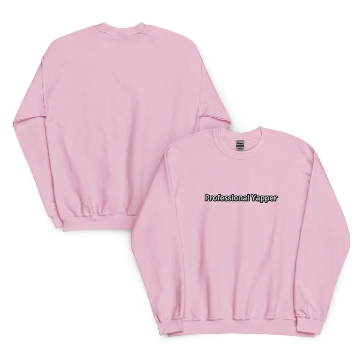 Professional Yapper Embroidered Sweatshirt, Pro Yapper Sweater, Mom Gift, Love to Talk Embroidery, Gift For Mom EMB, Women Women, Womenswear, Vintage Hoodie