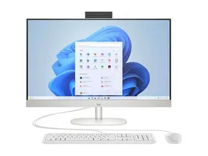 HP 24CR0410 23.8 inch All-in-One Desktop - AMD Athlon Silver 7120U - AMD Radeon Graphics - 8GB/256GB - Windows 11 Home