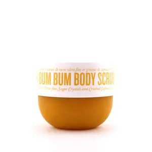 Sol de Janeiro Bum Bum Body Scrub 220g Gentle Exfoliating Scented Moisturizer with Cupuaçu Butter & Açaí Oil for Soft Supple Skin