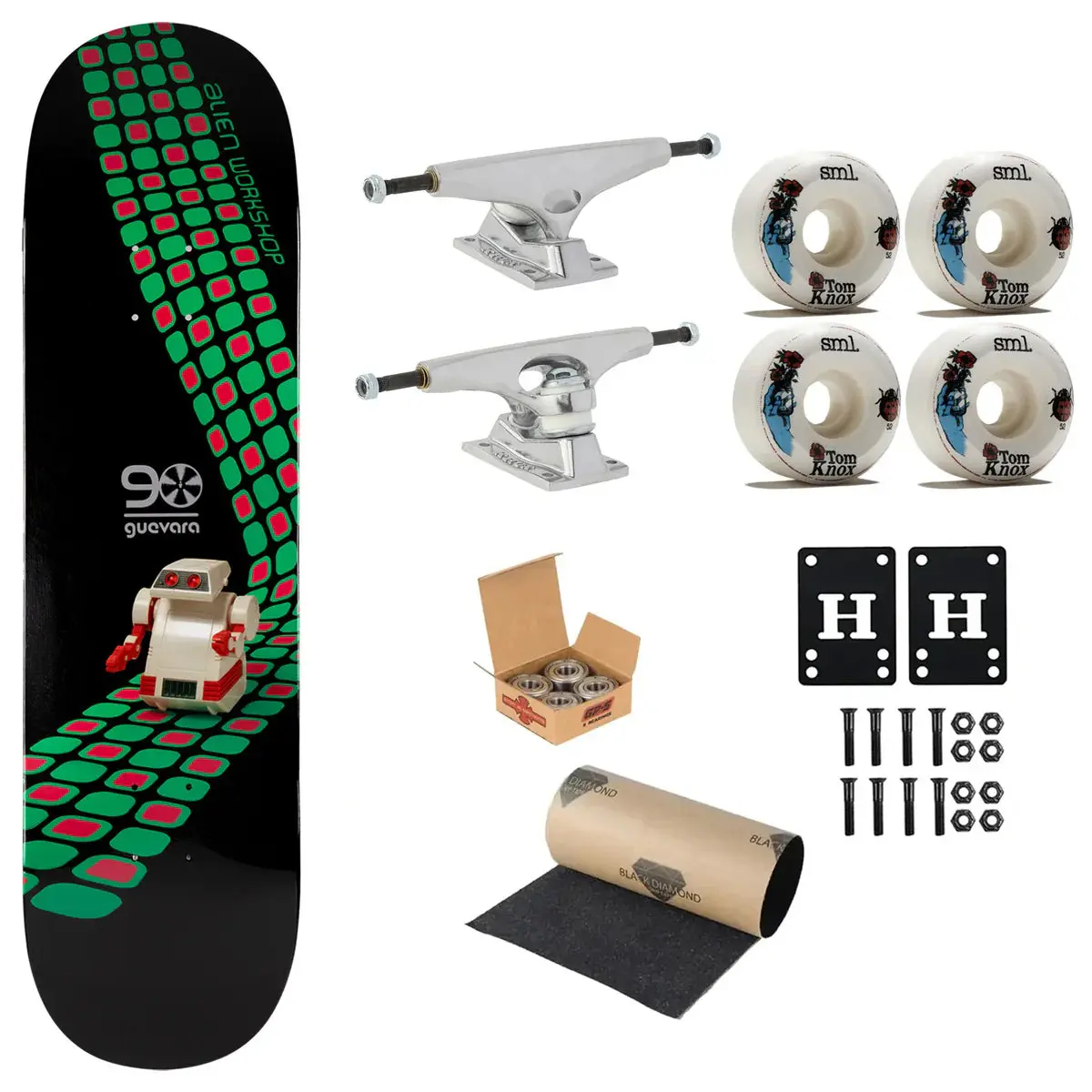 Alien Workshop Premium Complete Skateboard Guevara AI Nocturne 8.5" Ft. Krux/SML/Independent