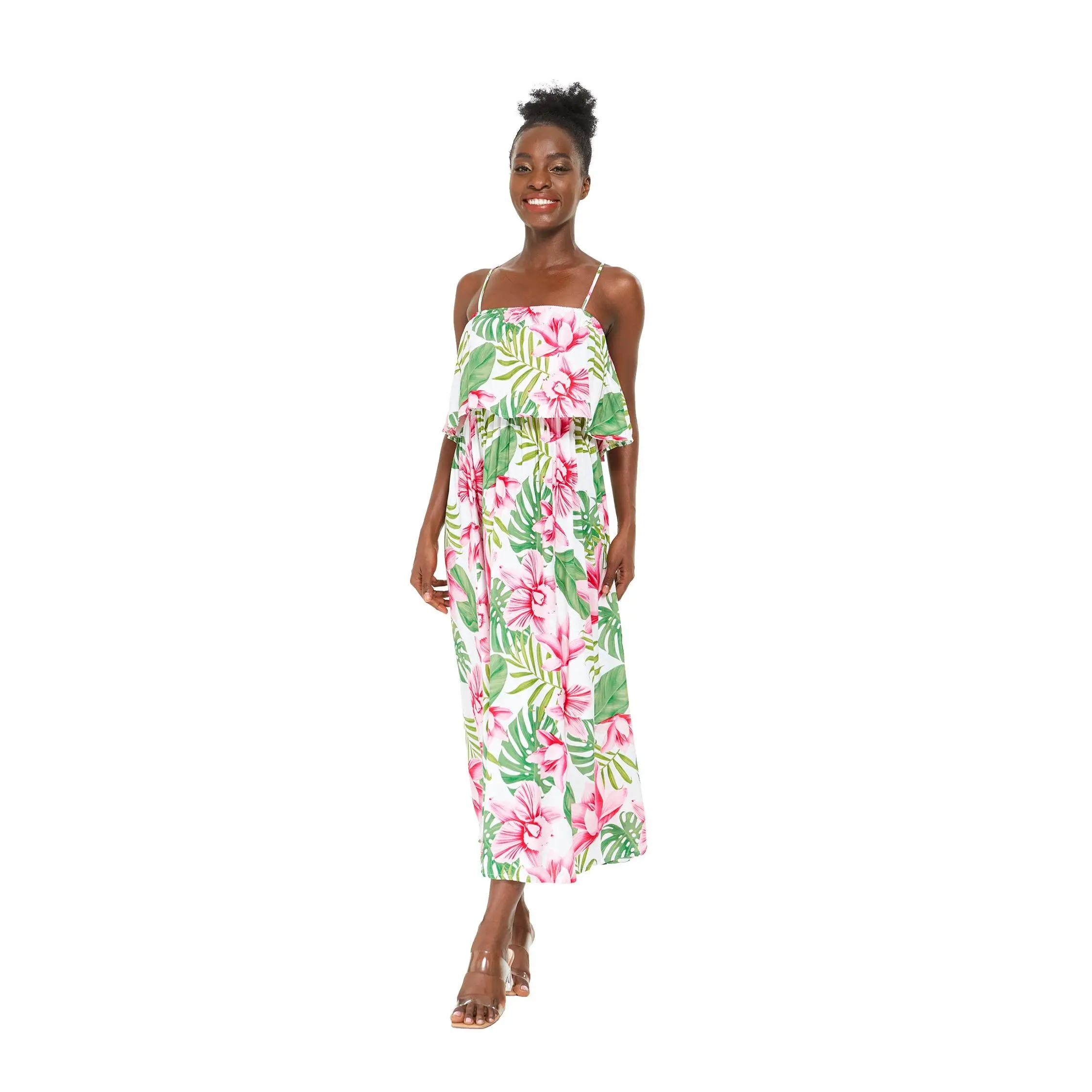 Women's Charming Muumuu Dress in Lotus Orchid