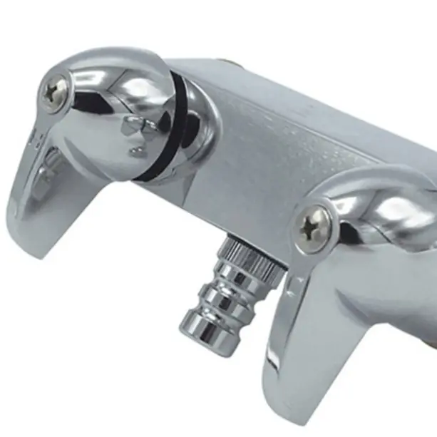 Avalon Bath Cock "O" Pattern Stainless Chrome Finish Bathtub Handle with Unique Design and Secure Bolt Assembly