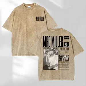 Vintage Washed 100% Cotton Mac Miller Tiny Desk Concert T‑Shirt, Retro Hip Hop Music Graphic Tee With Double‑Sided Print, Unisex Streetwear Top & Perfect Fan Gift lemon demon shirt logo soulja boy outfit clothes gorlock destroyer tshirt