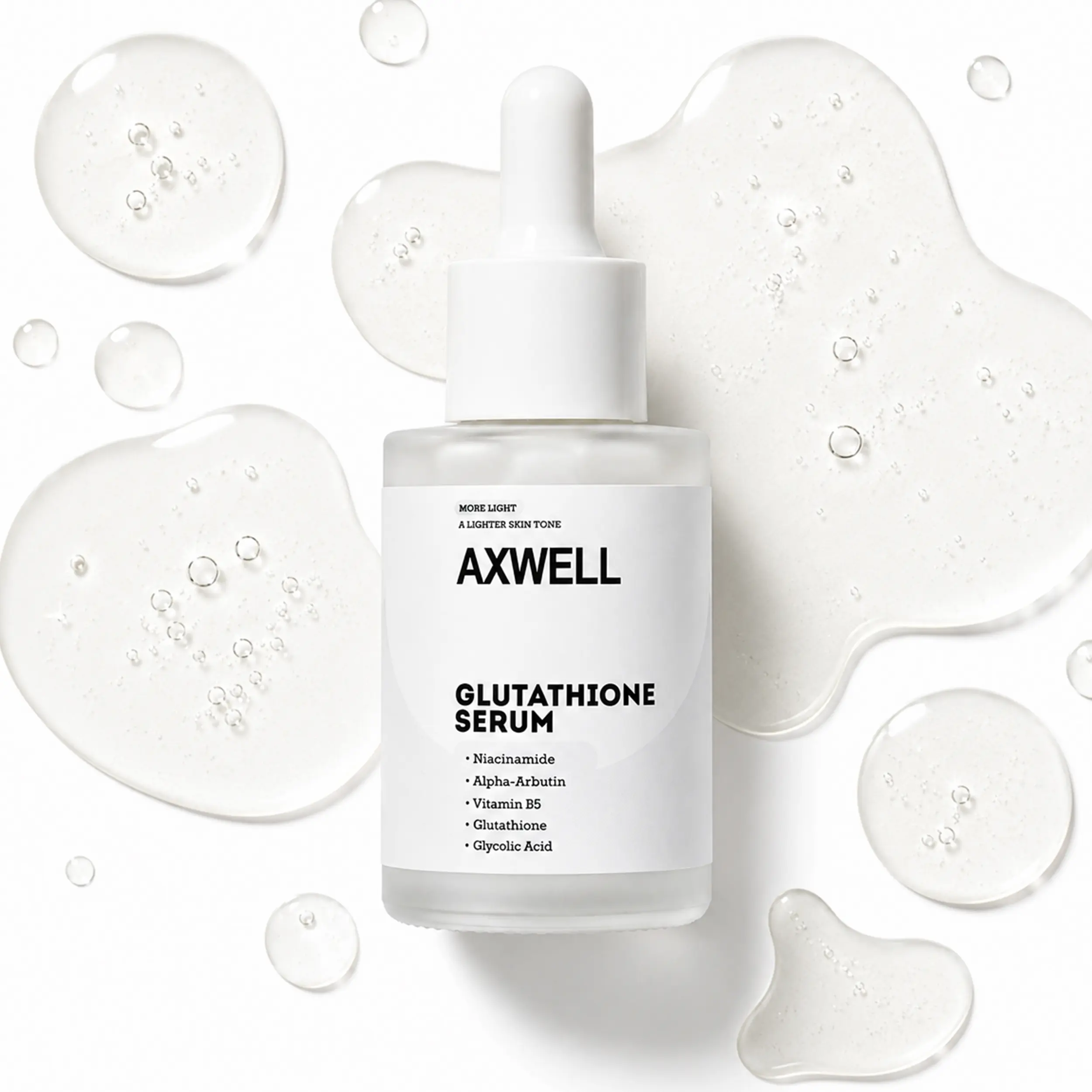 Axwell Glutathione Even Tone Serum – Dark Spot Corrector with Alpha Arbutin, Smart Peptides, Niacinamide & Vitamin B5 | Glow-Enhancing, Anti-Aging & Beyond Ordinary Tone Correction (1 fl oz)