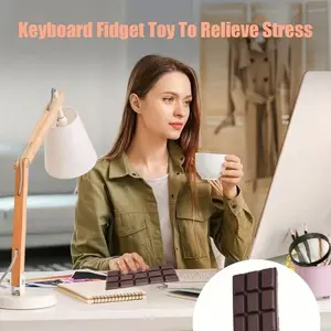 Realistic Large Chocolate Squishy Toy, PU Foam Slow Rebound Soft Squishy, Office Anxiety Relief Fidget Toy, Perfect Children's Day Gift