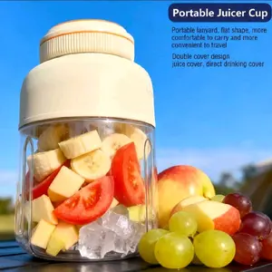 Portable Household Appliances Juicer 40.5oz USB Rechargeable Juice Blender Cup with 34 Blades for Smoothies Liquid Diet Summer Essentials Multifunctional Juicermachine