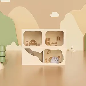 Wood Fiber Board Hamster Hideaway: A Multi - Chambered Wonderland for Small Pets