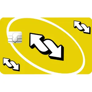 Yellow Uno Reverse Debit/Credit Card Cover
