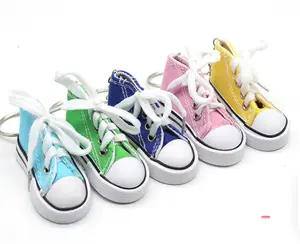 Mini Sneaker Keychain - Colorful Shoe Shaped Keychain with Double Ring for Everyday Use Compact Portable & Fun Accessory Ideal for Quick Access to Keys