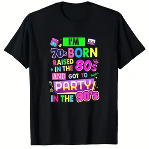 90s Rave Ideas For Women & Party Outfit 90s Festival Costume Cotton T-Shirt Summer Casual Graphics Prints Sleeve Short Top Womenswear Tshirt