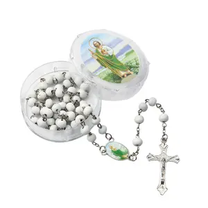 Wooden Scented bead Rosary San Judas - Rosario de San Judas perfumado de madera