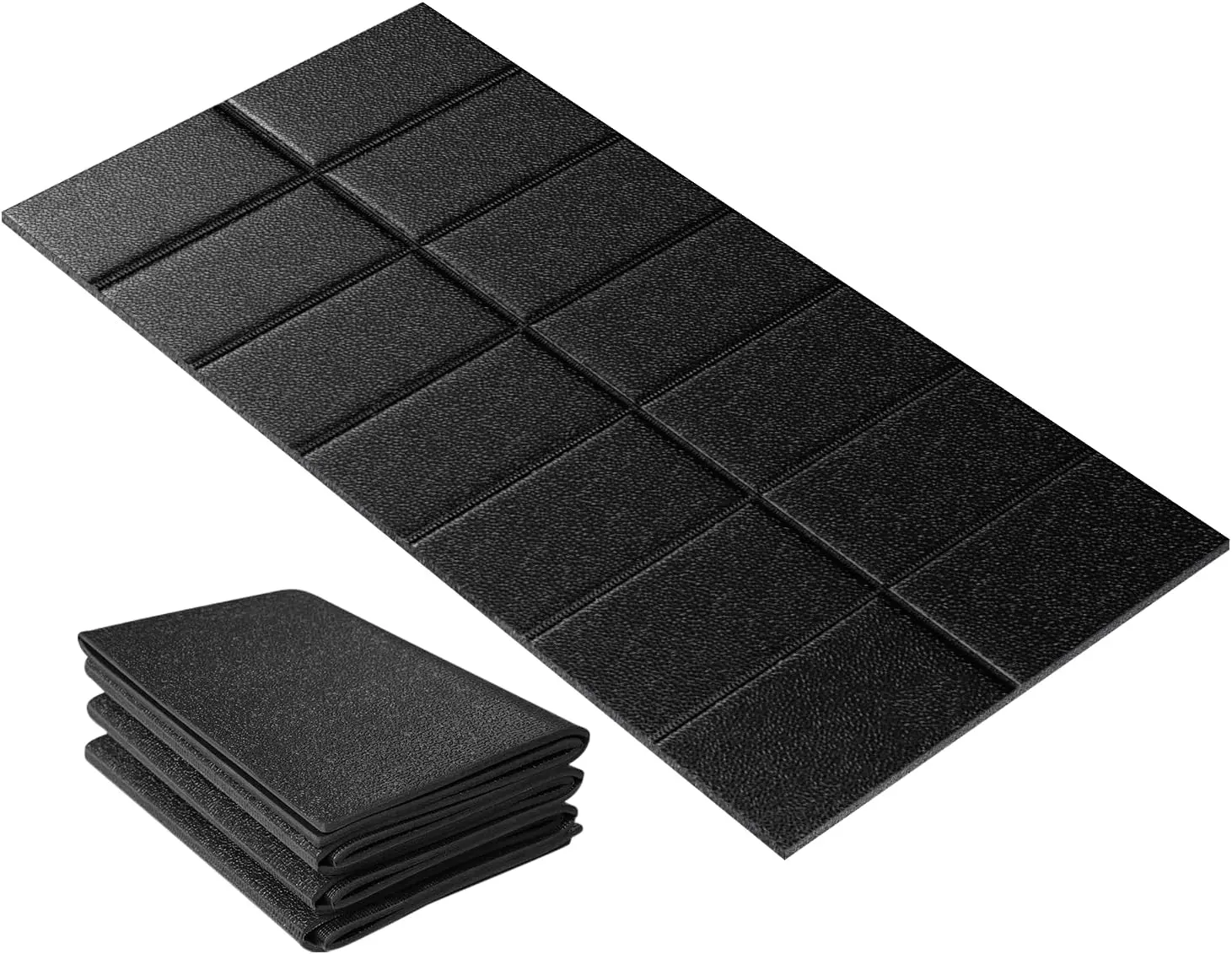 High-Density Foldable Exercise Mat, 1/4in Thickness Stepwaver Walking Pad Mat for Carpet & Hardwood Floors, Floor Protection for Treadmill & Bike