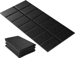 High-Density Foldable Exercise Mat, 1/4in Thickness Stepwaver Walking Pad Mat for Carpet & Hardwood Floors, Floor Protection for Treadmill & Bike