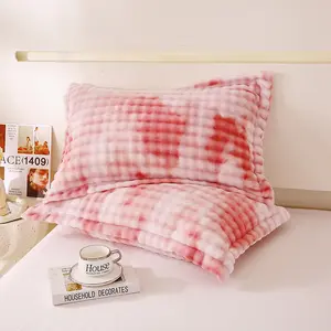 1 piece Pillowcase High Gram Weight Bubble Milk Velvet