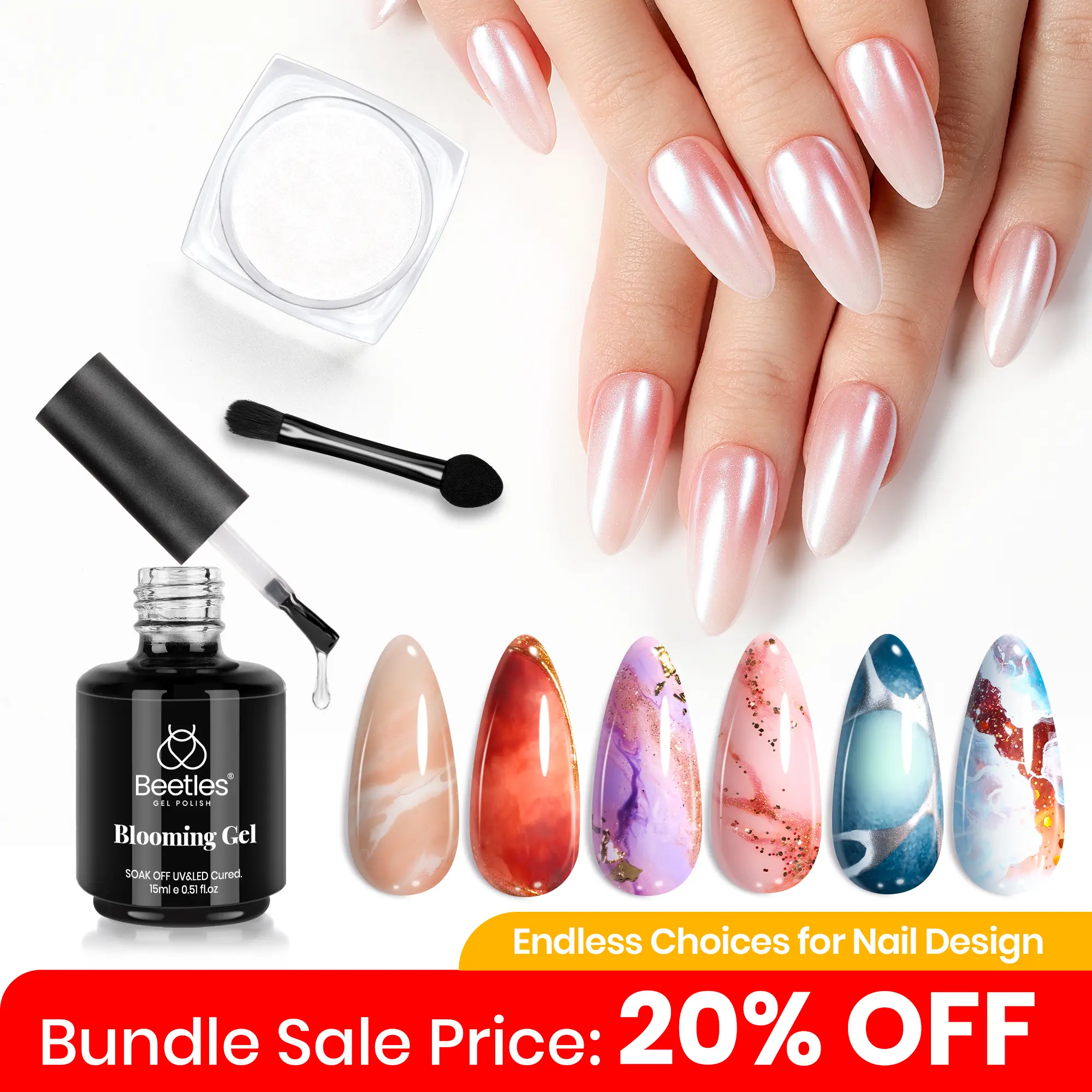 Blooming Gel+ White Nail Powder