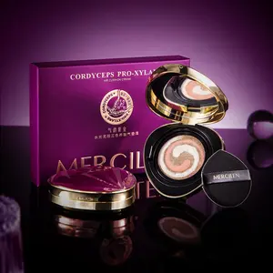 3 Color Air Cushion CC Cream, 1 Box Long Lasting Concealer Foundation & Replacement, Moisturizing Full Coverage Flawless Makeup Cream for Women, BB Cream